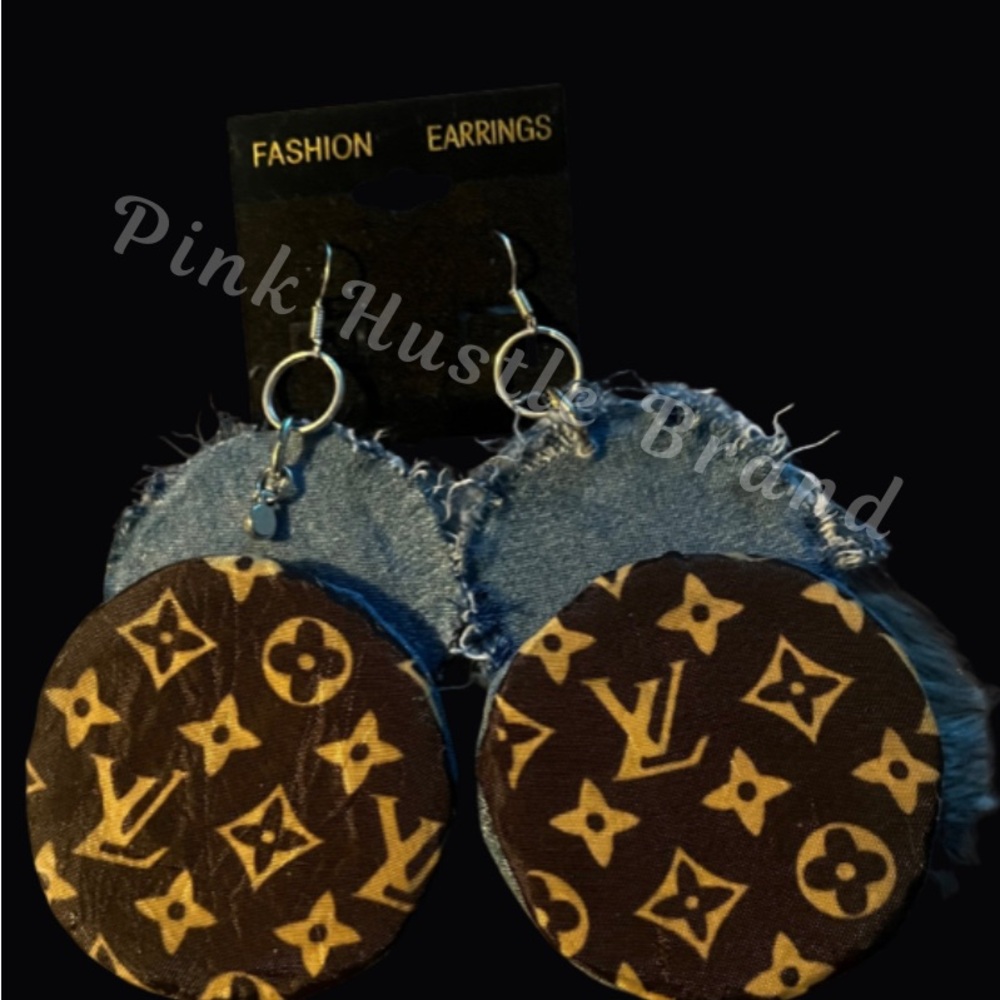 Blue and Brown Earrings